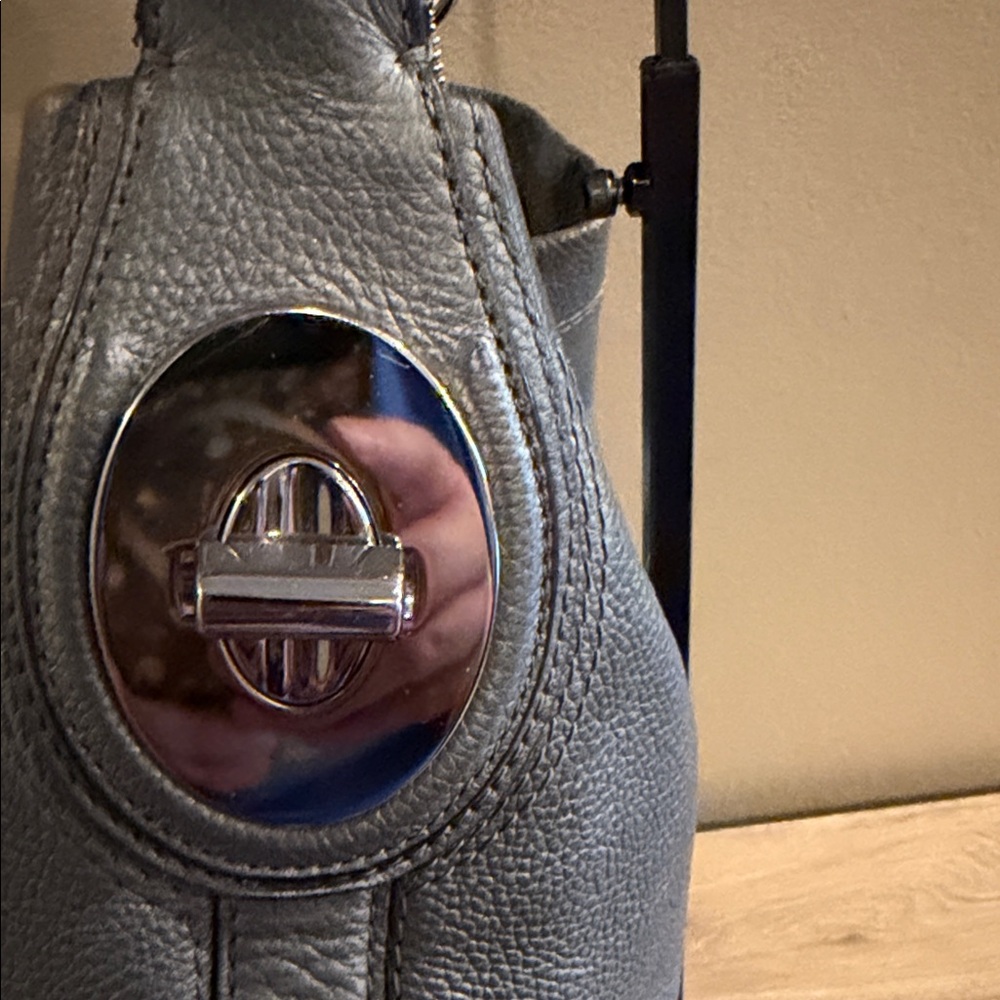 Coach Penelope Hobo Shoulder Bag Gray/Silver - Picture 2 of 11